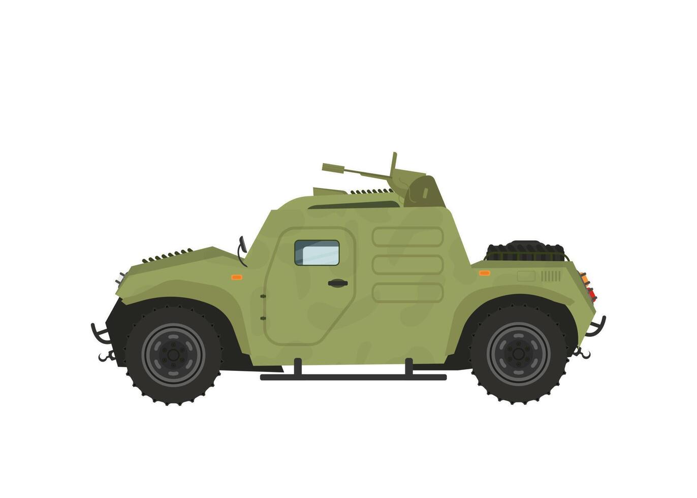 Modern Military Vehicle Illustration, Suitable For Game Asset, Icon, Infographic, and Other Military Graphic Purpose vector