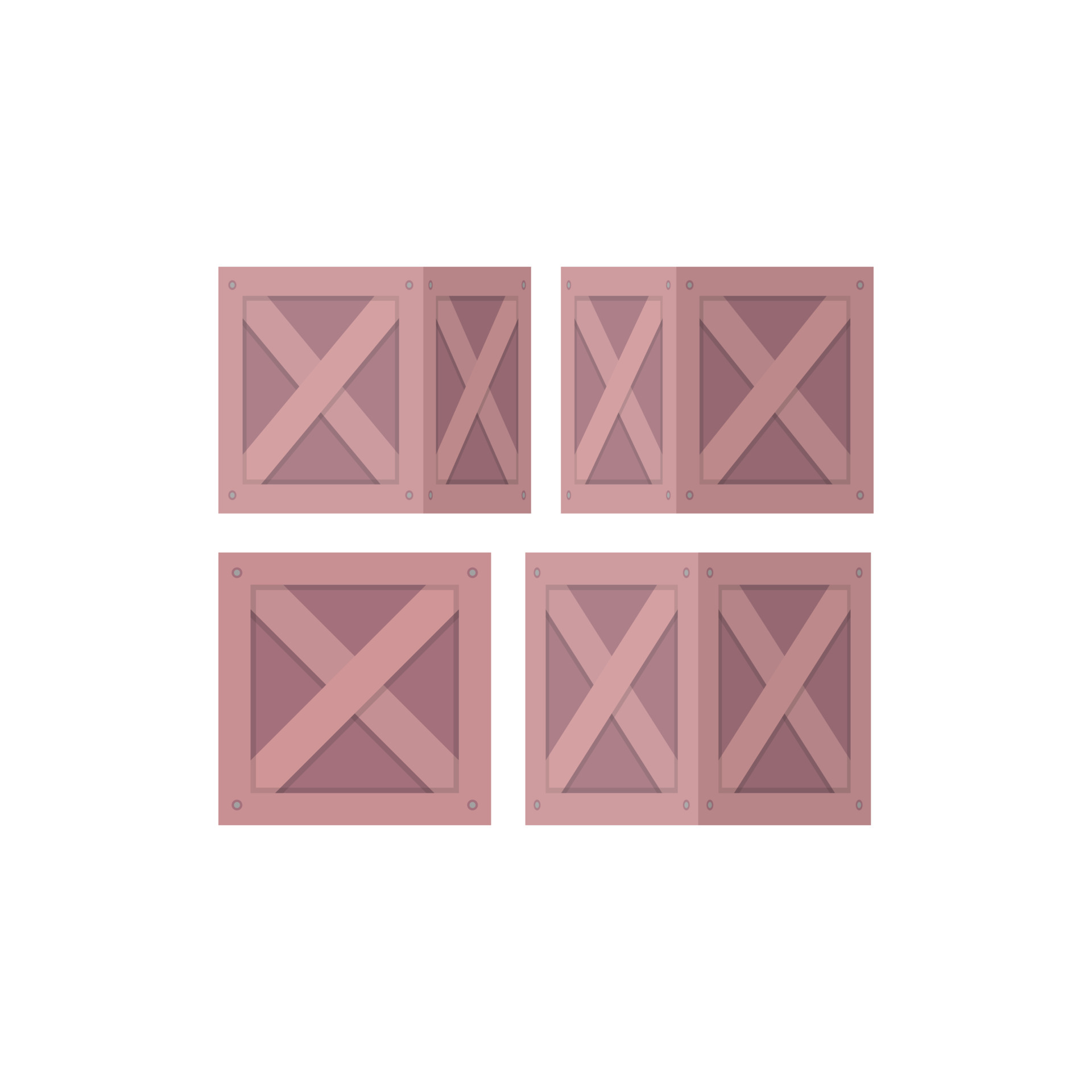 Brown wooden box icon, on the white background. 16594686 Vector Art at