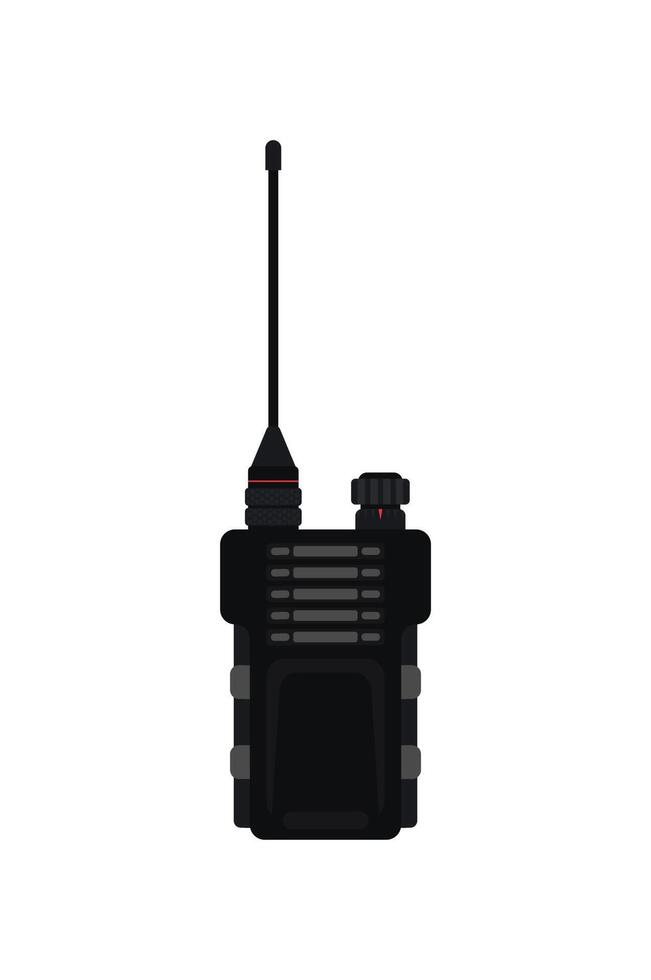 Modern portable handheld radio device. Vector