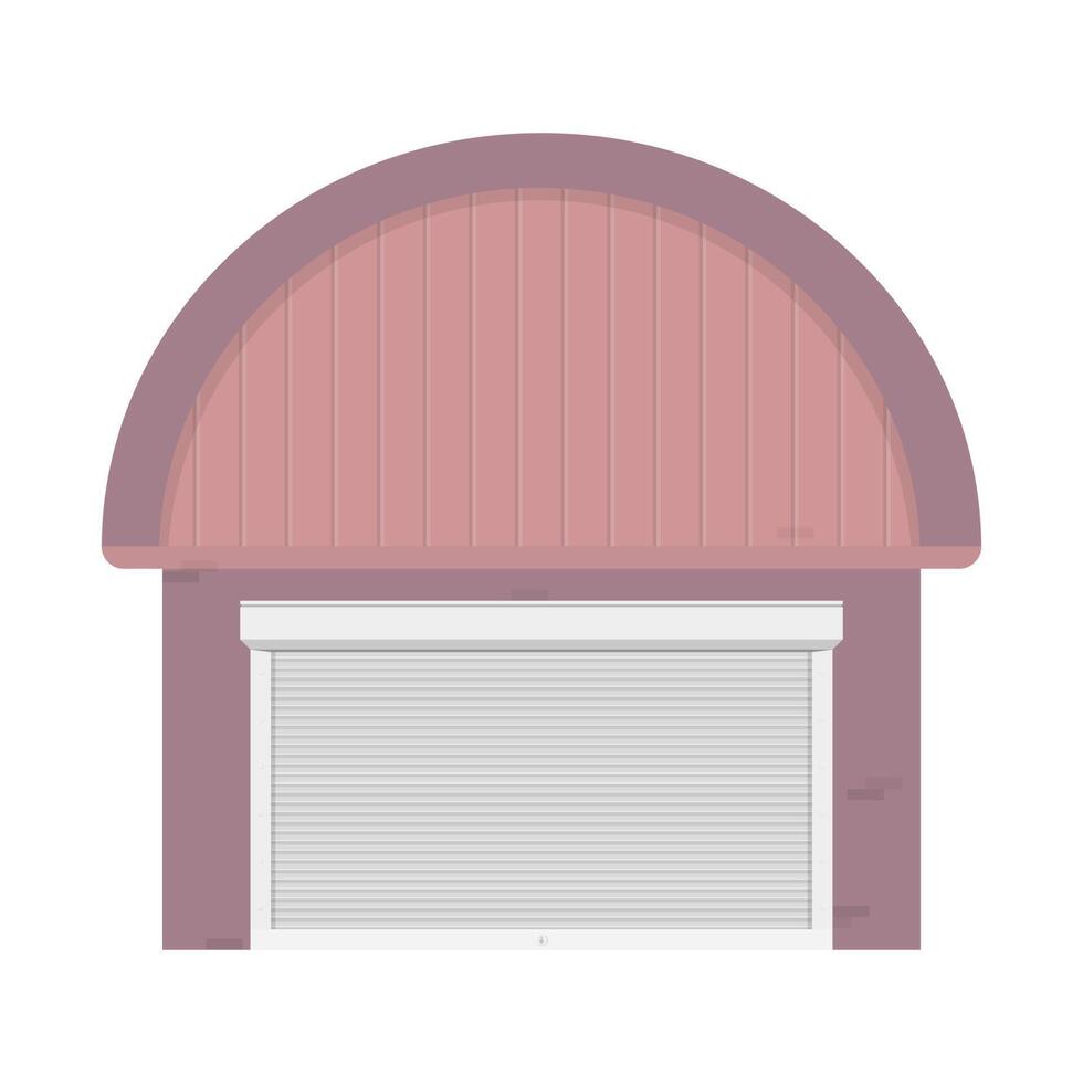Worldwide warehouse delivering. Storehouse building. Logistics container shipping and distribution. Transportation through the world. illustration vector