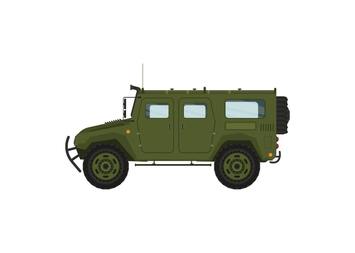 Extreme travel car isolatedillustration on white background. illustration vector