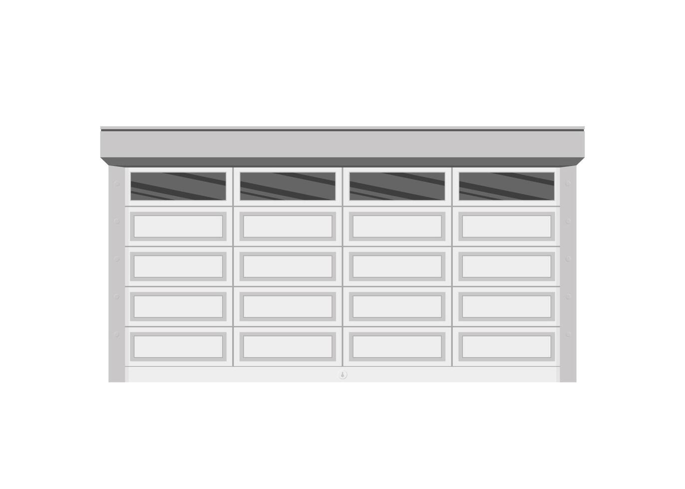 Garage door icon.Realistic icon isolated on white background garage door. vector