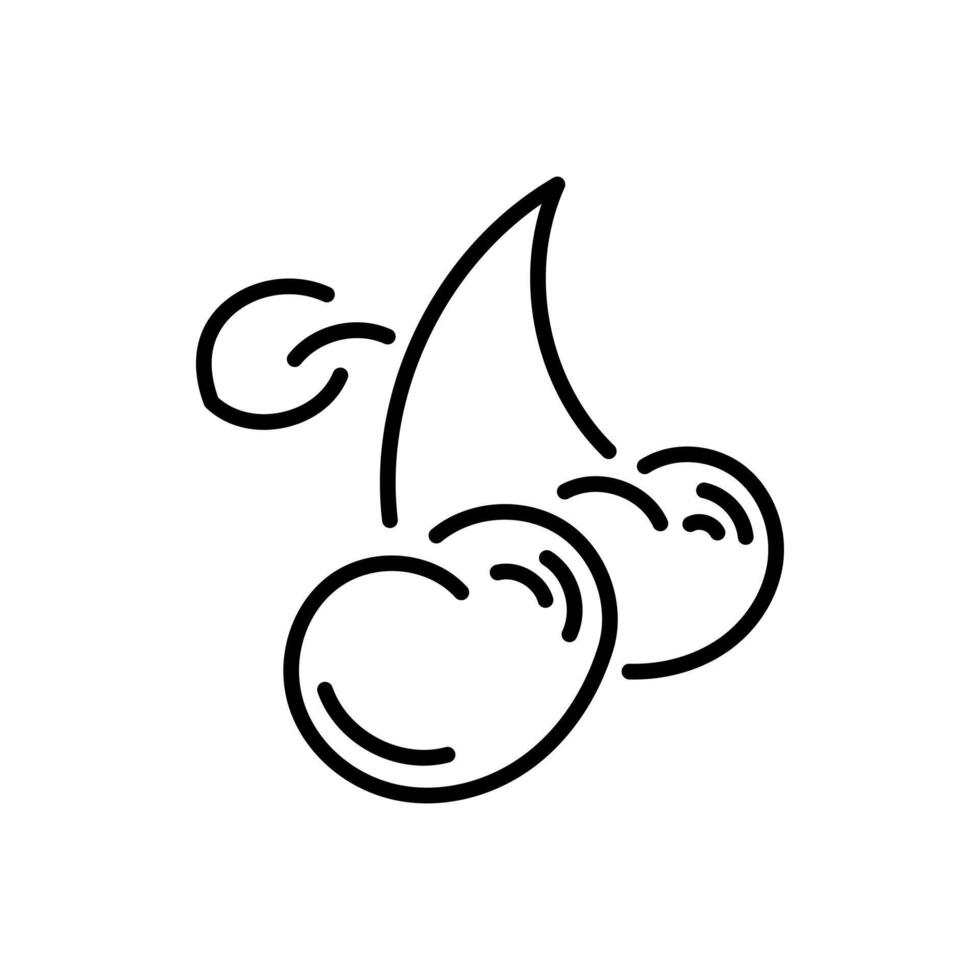 cheery vector thin line icon
