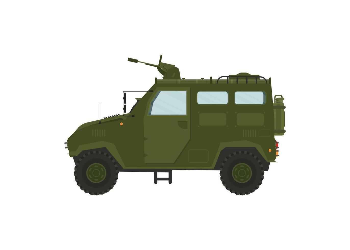 Modern Military Vehicle Illustration, Suitable For Game Asset, Icon, Infographic, and Other Military Graphic Purpose vector