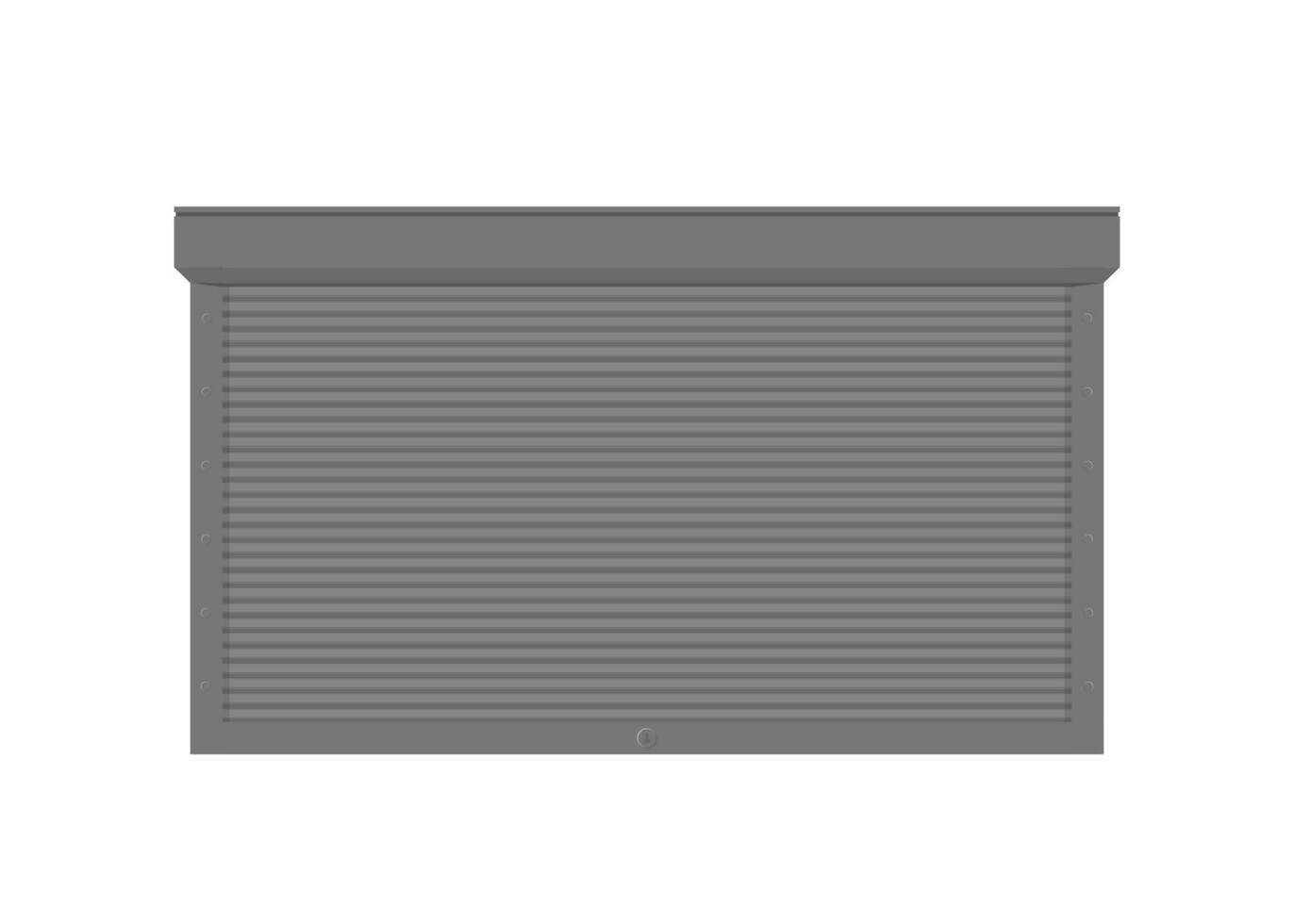 Roller shutter for window. Closed roller shutter for a window. Realistic . vector