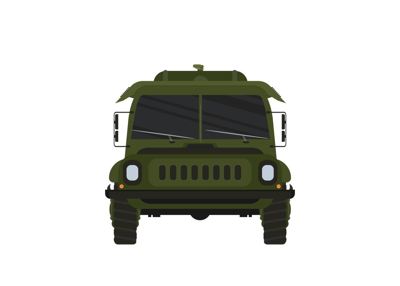 Military off road car silhouette illustration for your design vector
