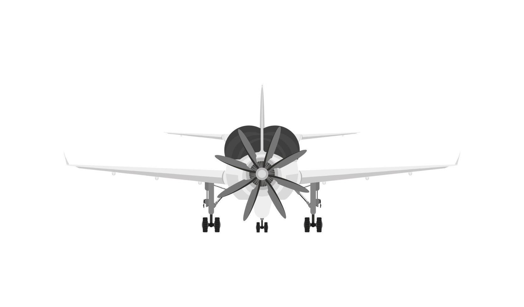 The plane of World War II. Simple gradients only - no gradient mesh. vector