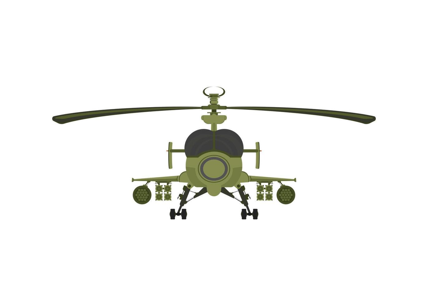 apache war machine vector illustration