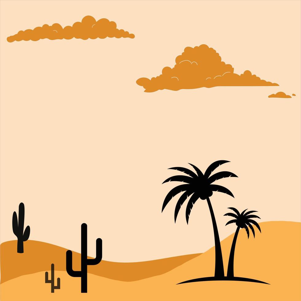 fondo colorido del desierto vector