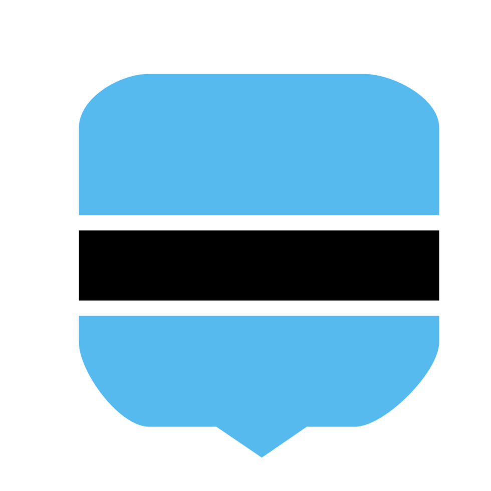 Botswana flag country png