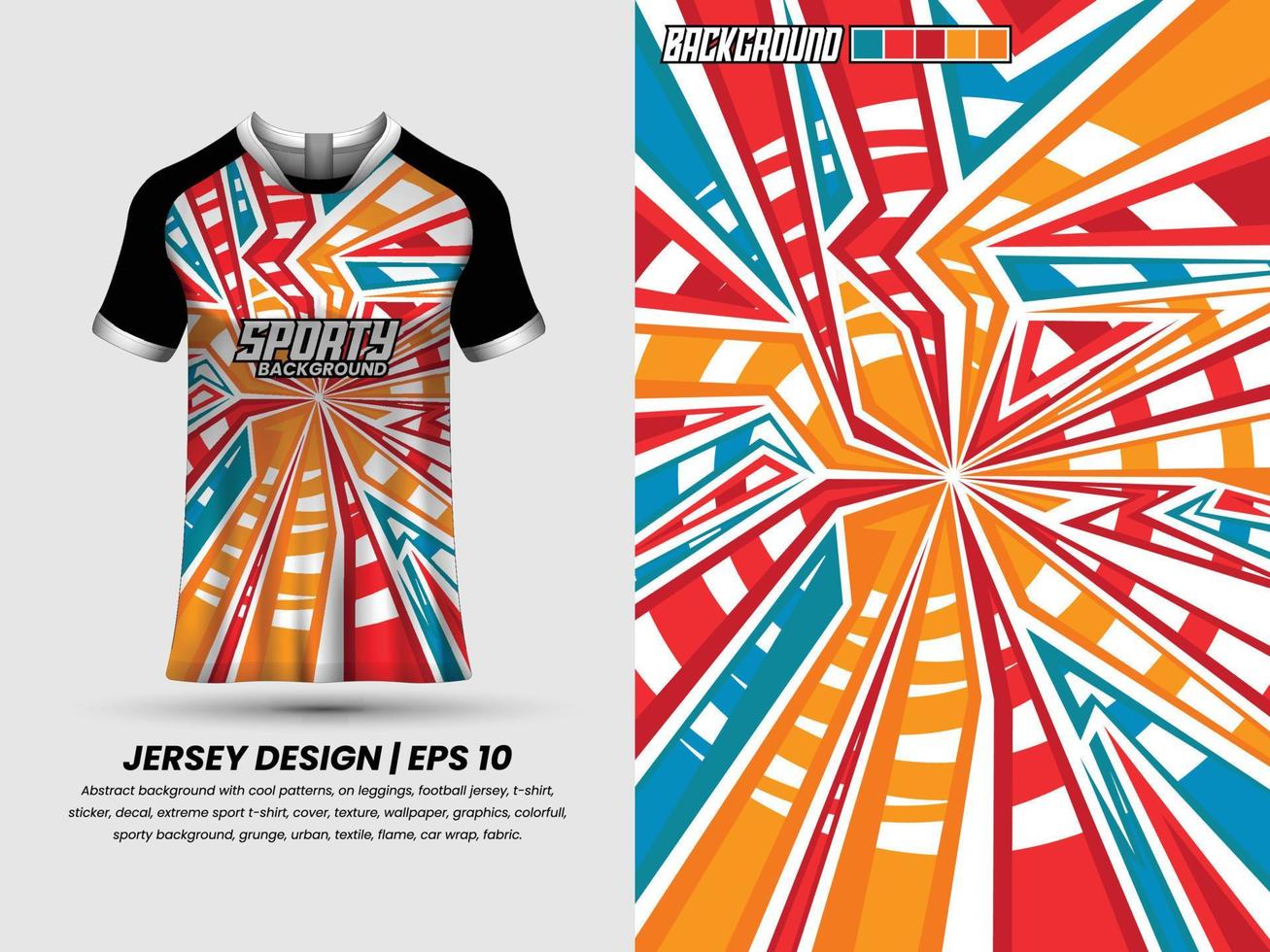 diseño de camisetas de fútbol para sublimación, diseño de camisetas deportivas, camiseta de plantilla vector