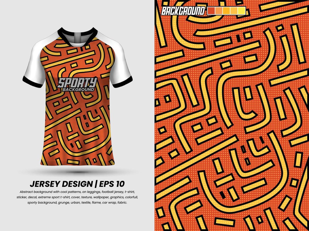 Soccer jersey design for sublimation, sport t shirt design, template jersey vector