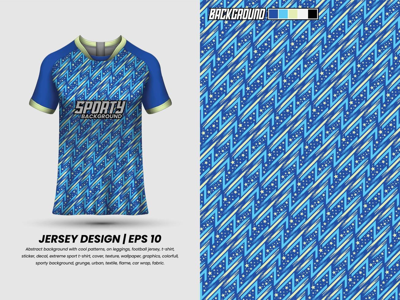 Soccer jersey design for sublimation, sport t shirt design, template jersey vector