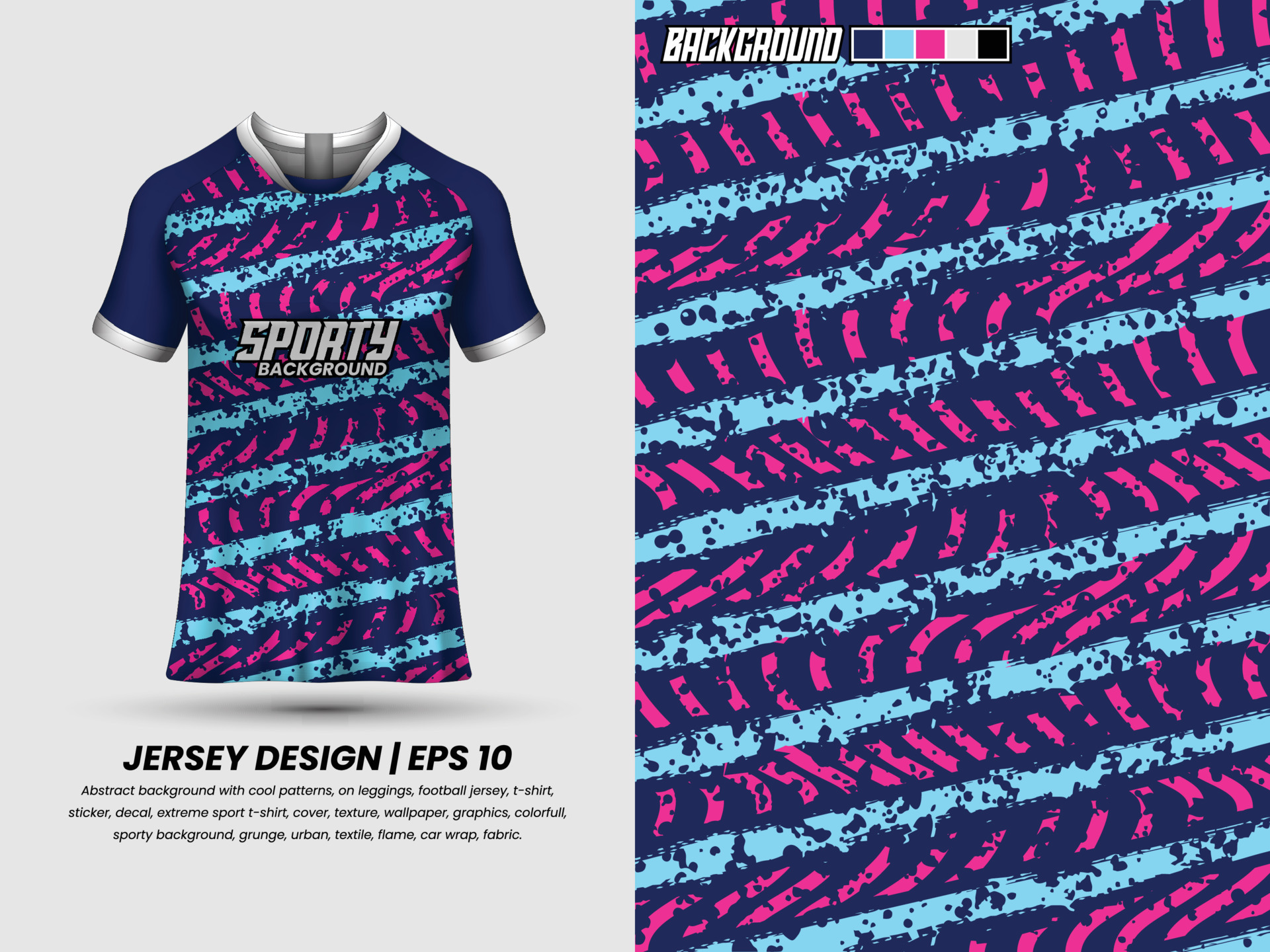 Premium Vector  Sublimation jersey design soccer sports jersey template -  sports jersey design blue pink background