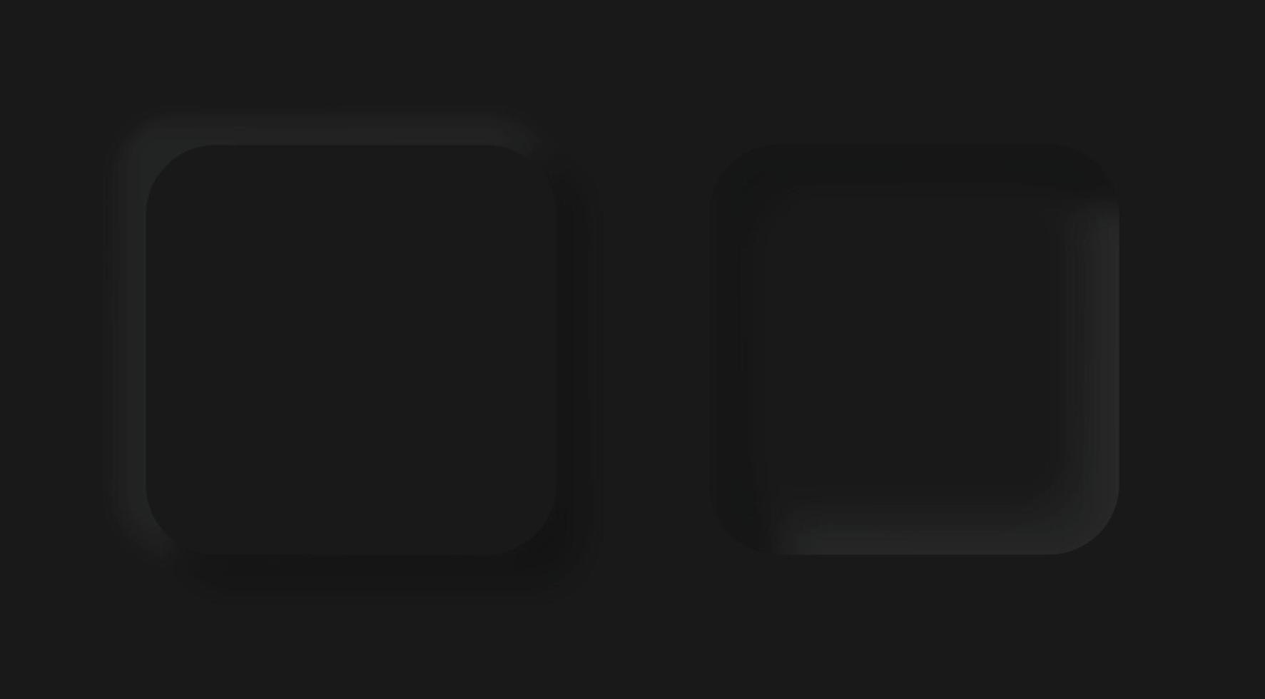 Black button Neumorphism design elements vector set, Button and Element for UI Web design or Application UI Design.