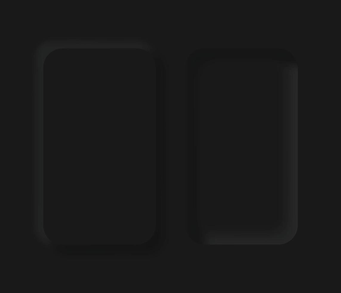 Black button Neumorphism design elements vector set, Button and Element for UI Web design or Application UI Design.