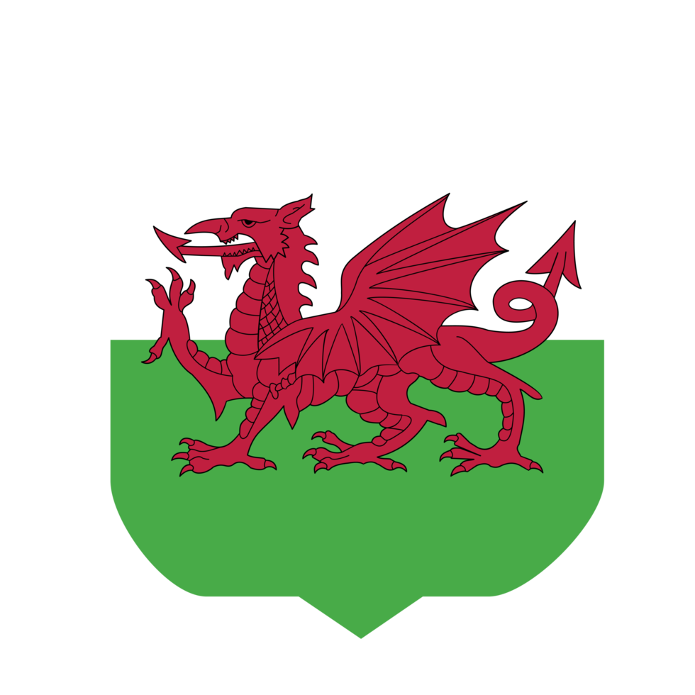 País de bandeira do País de Gales png