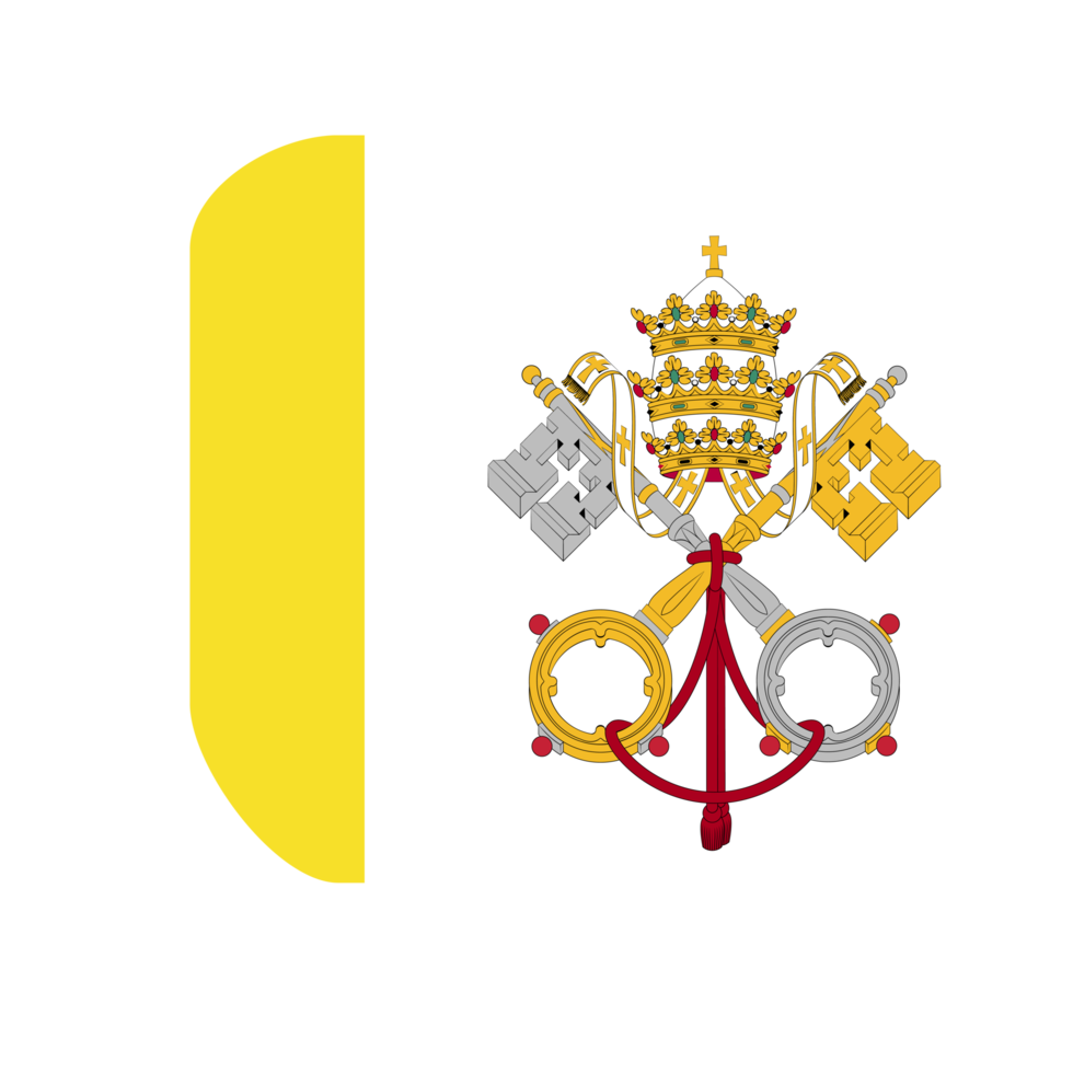 pays du drapeau de la cité du vatican png