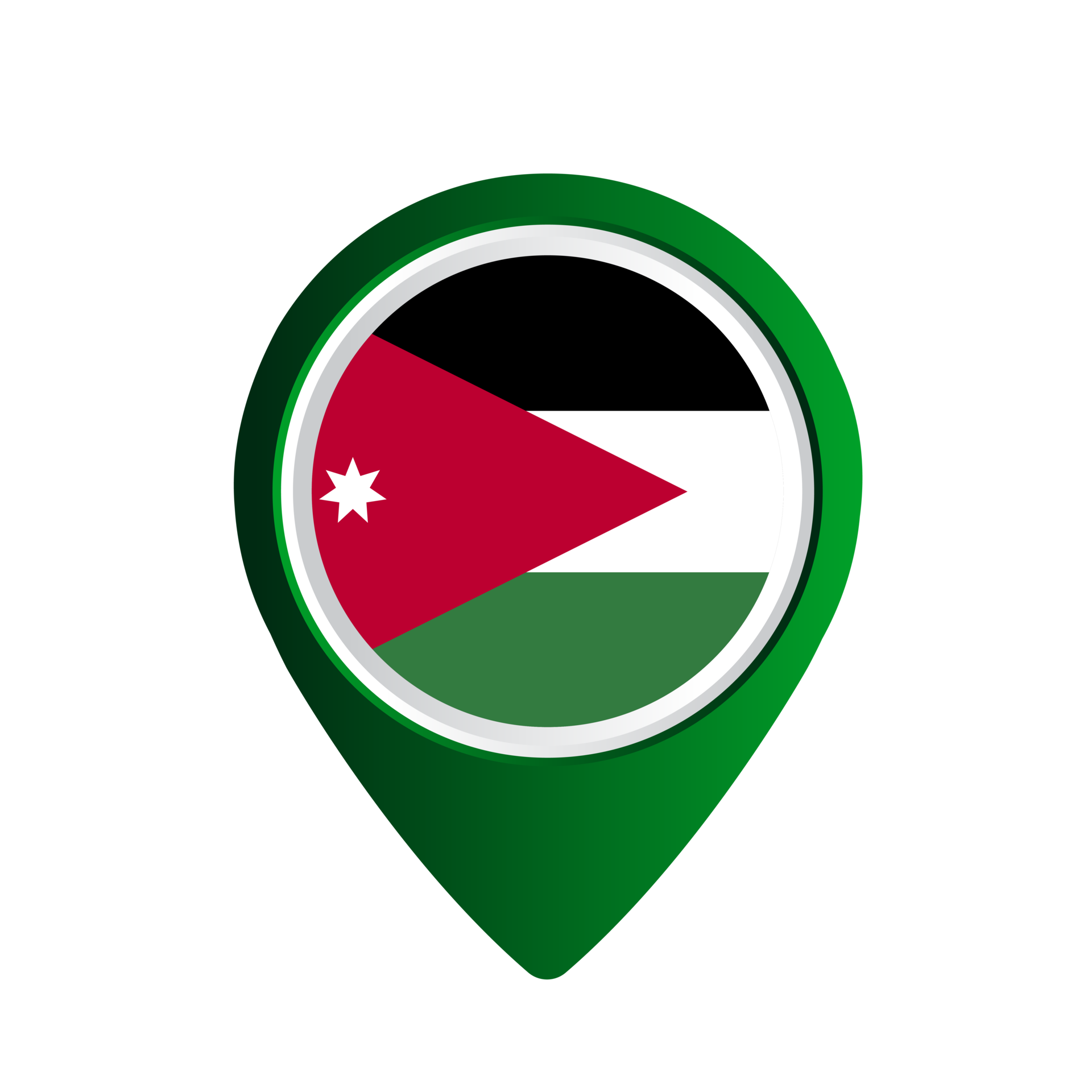 Jordania bandera país 16595482 PNG