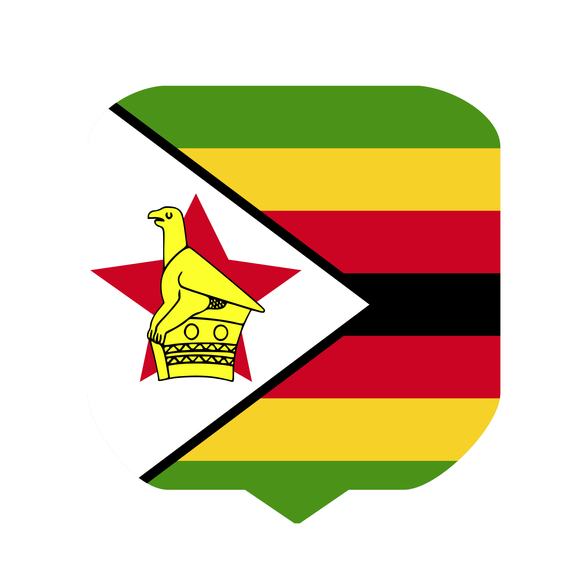 Zimbabwe flag country 16595529 PNG