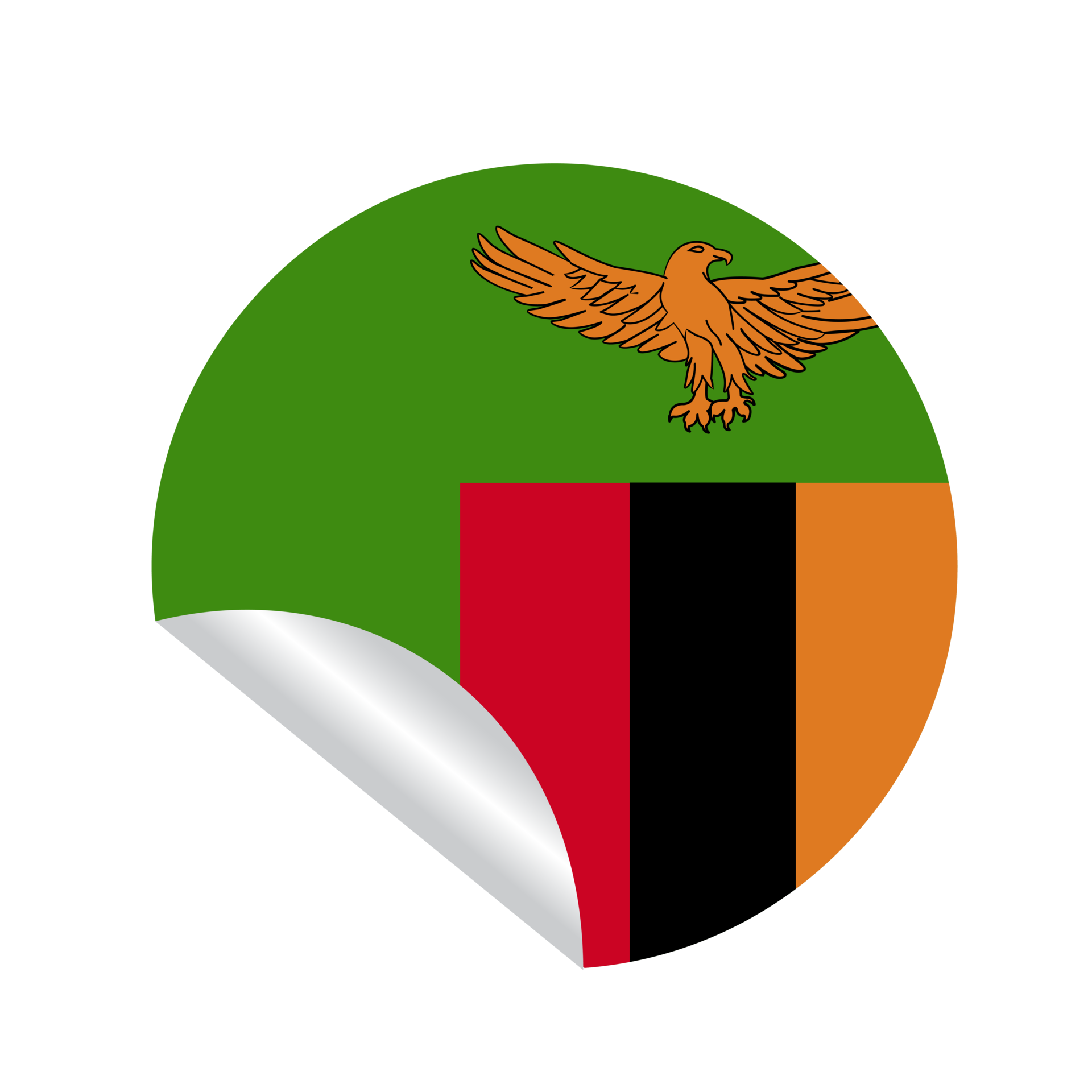Zambia flag country 16595532 PNG