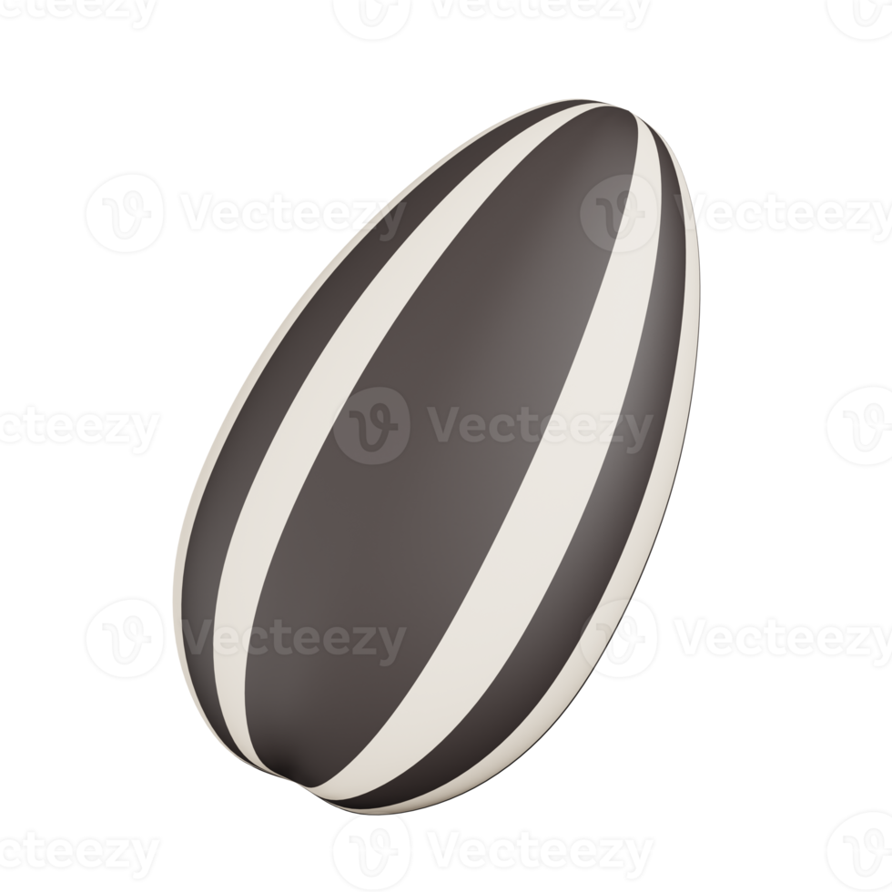 graines de tournesol isolées. Rendu 3D de l'icône des noix, des graines et des céréales png