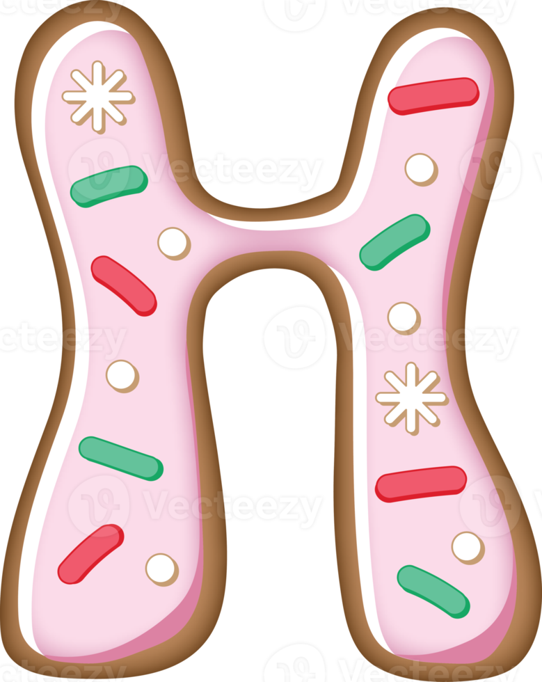 Cookie Alphabet H png