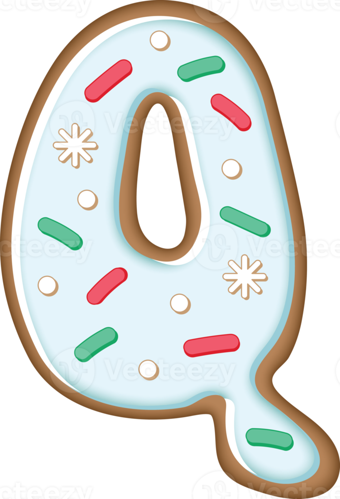 Cookie Alphabet Q 16596054 PNG