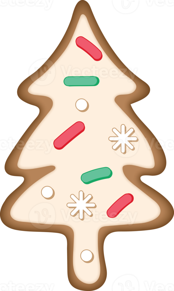 ornamento árvore de natal de biscoito png