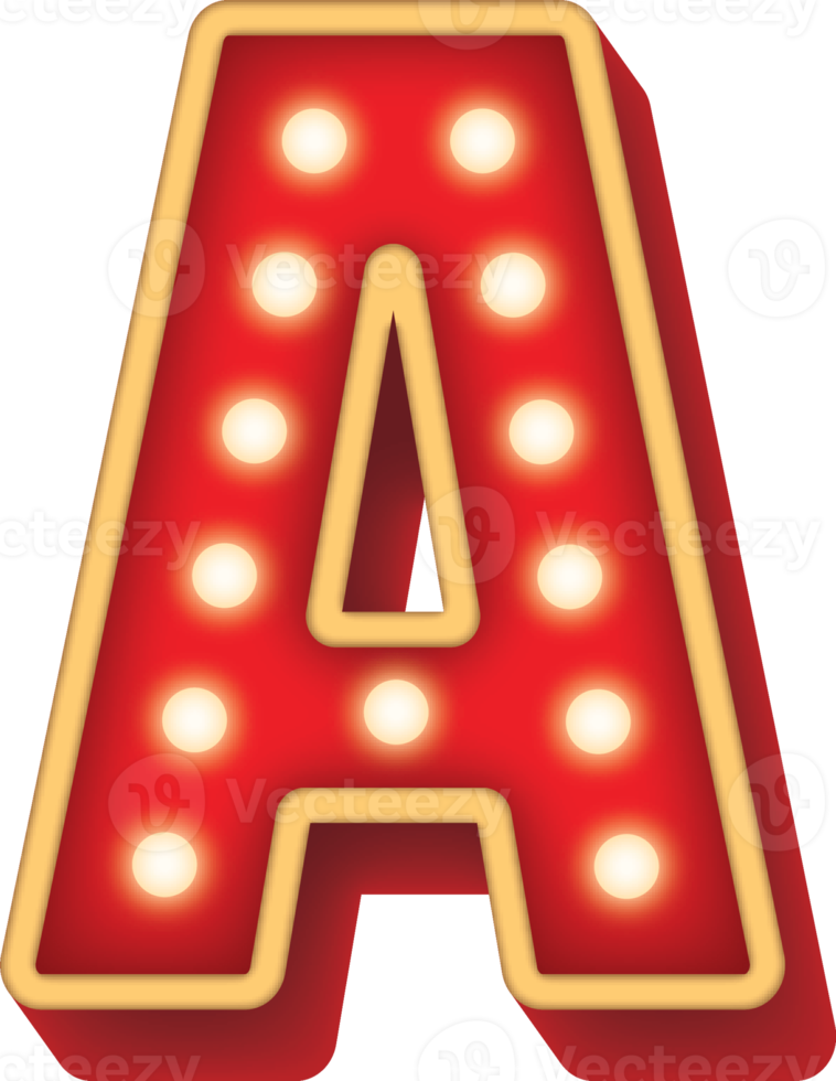 lâmpada do alfabeto luz vermelha a png
