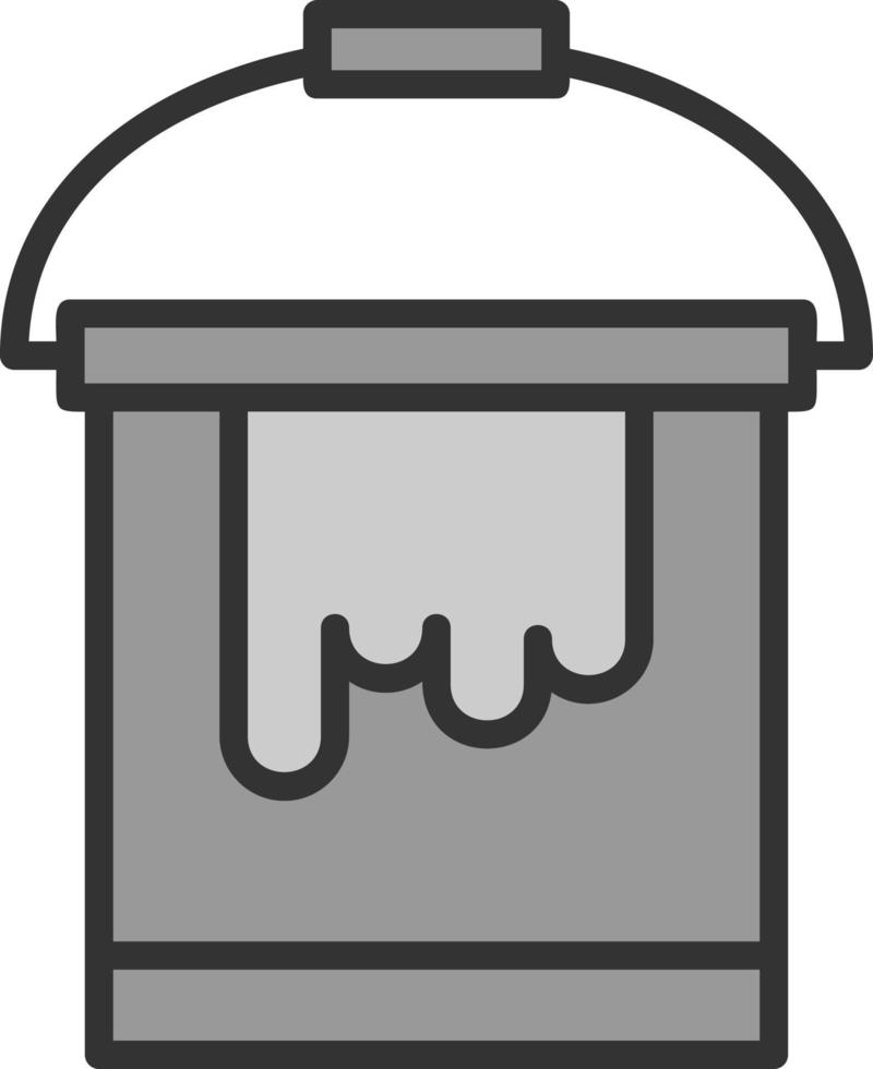 Paint Bucket Vector Icon Design