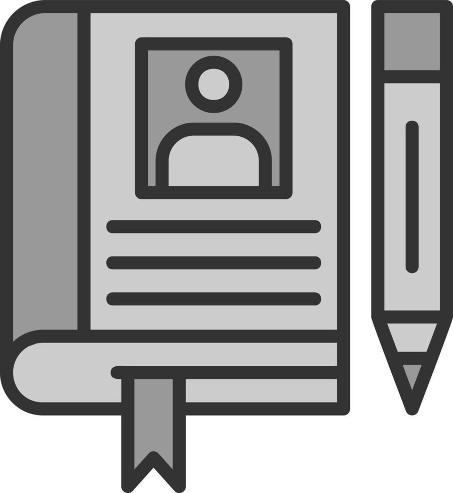 Biography Vector Icon Design