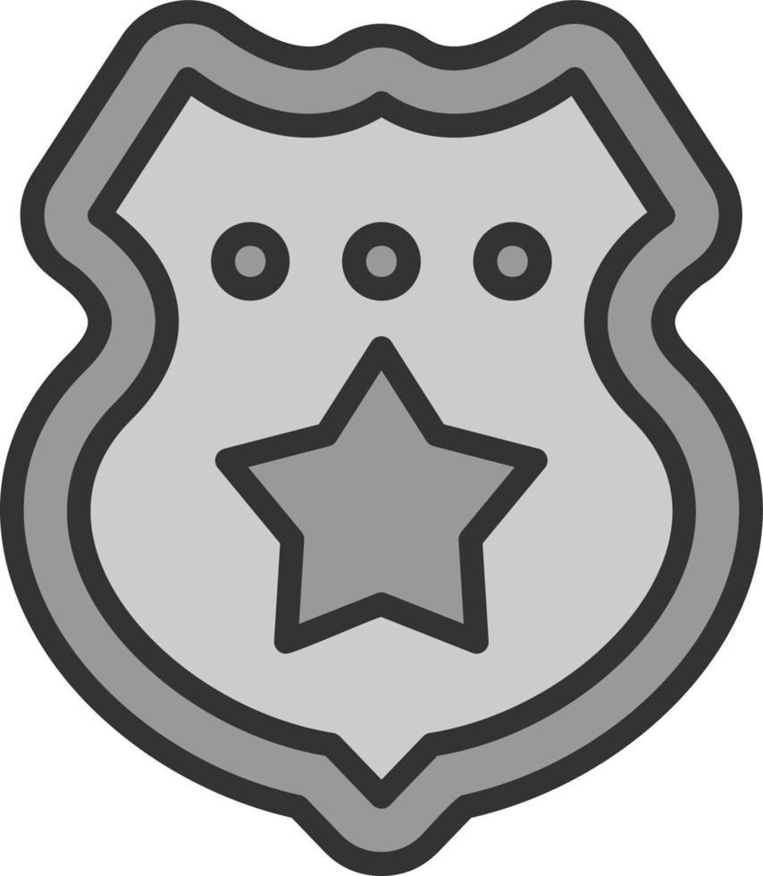 Police Badge Vector Icon Design