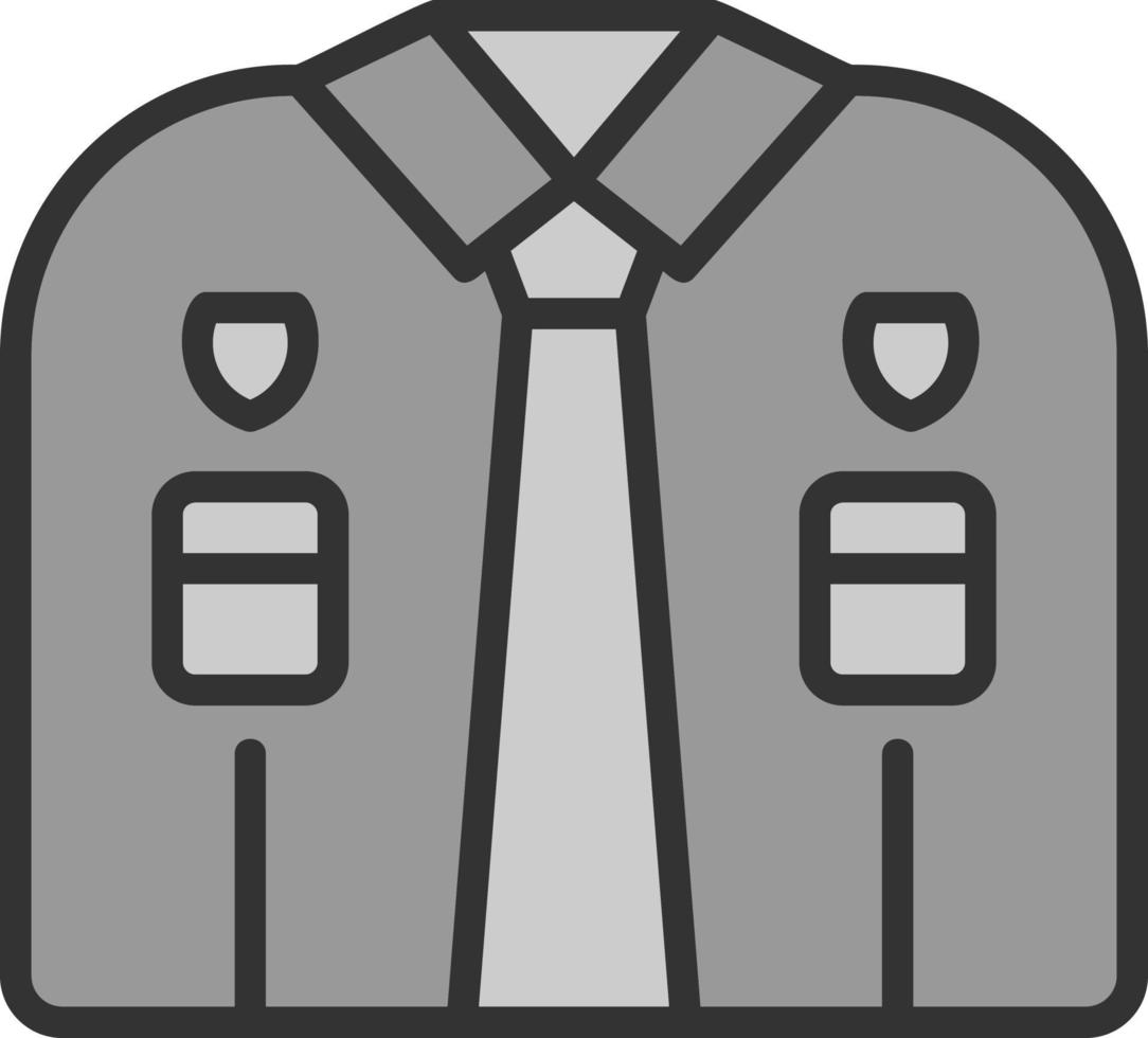 Police Uniform Vector Icon Design