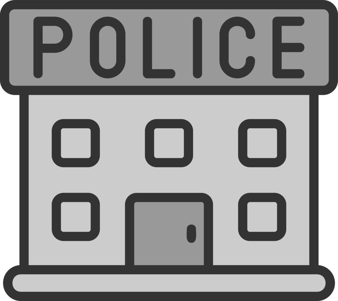 Police Station Vector Icon Design