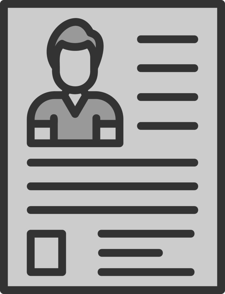 Resume Vector Icon Design