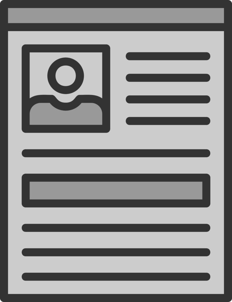 Curriculum Vector Icon Design