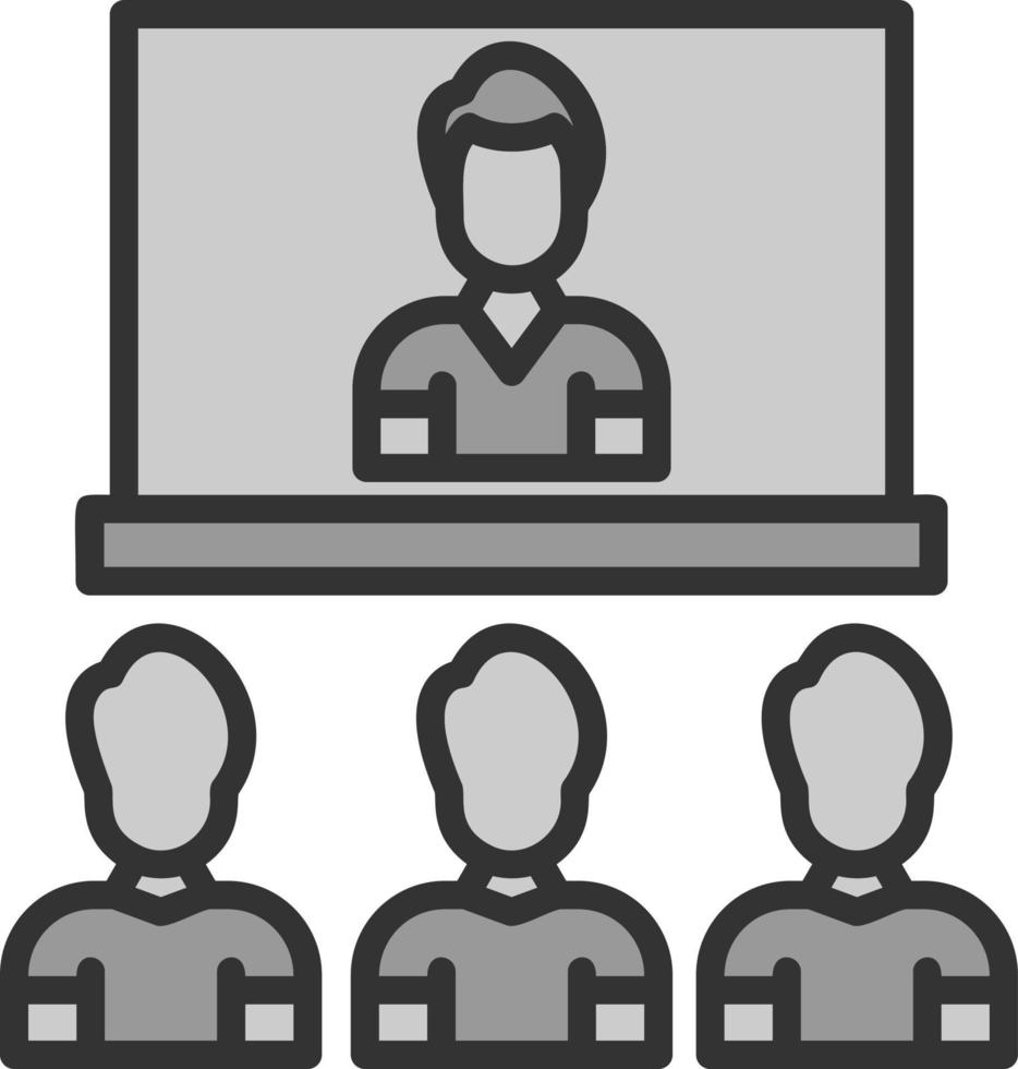 Video Conference Vector Icon Design