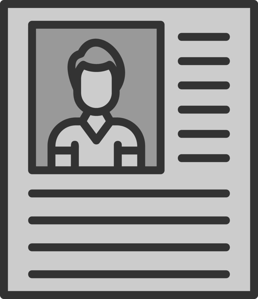 Personal Profile Vector Icon Design
