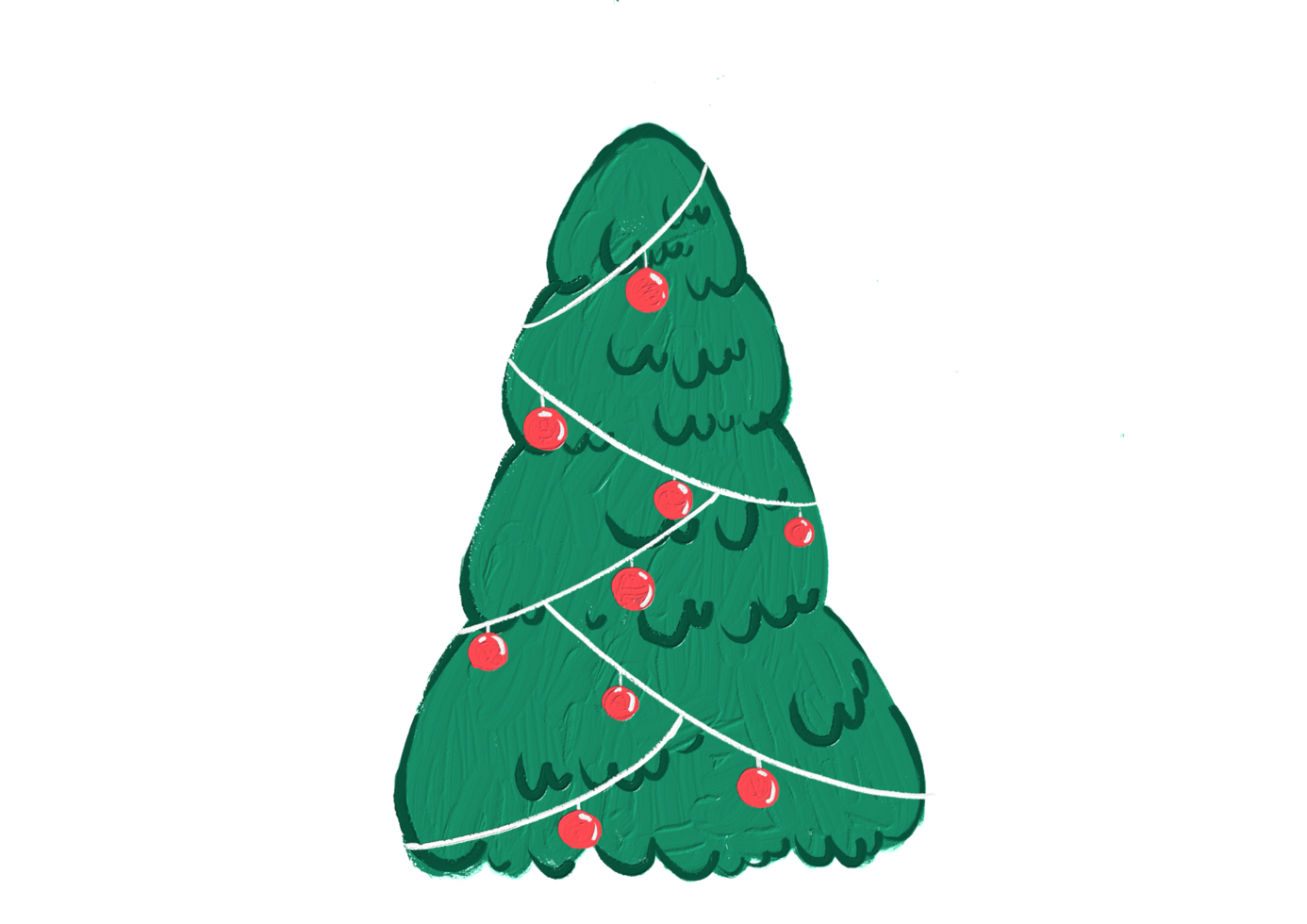 hand gezeichneter ölpinselstrich-weihnachtsbaum mit stern lokalisiert auf png oder transparentem hintergrund. grafische ressourcen für neujahr, geburtstage und luxuskarten.