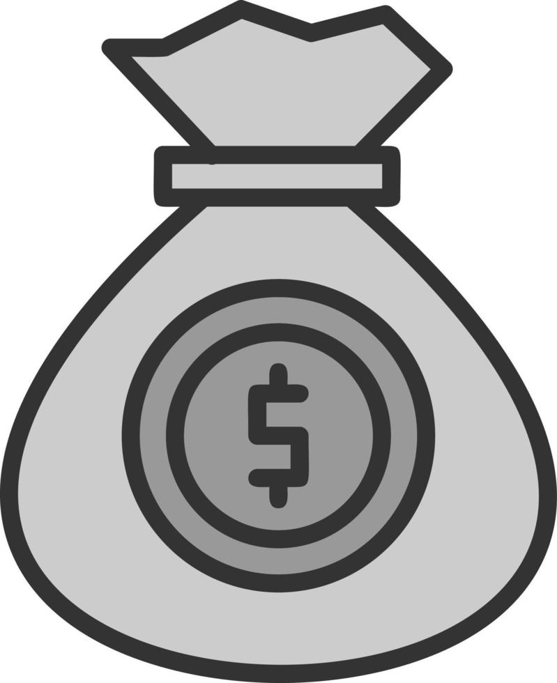 Money Bag Vector Icon Design