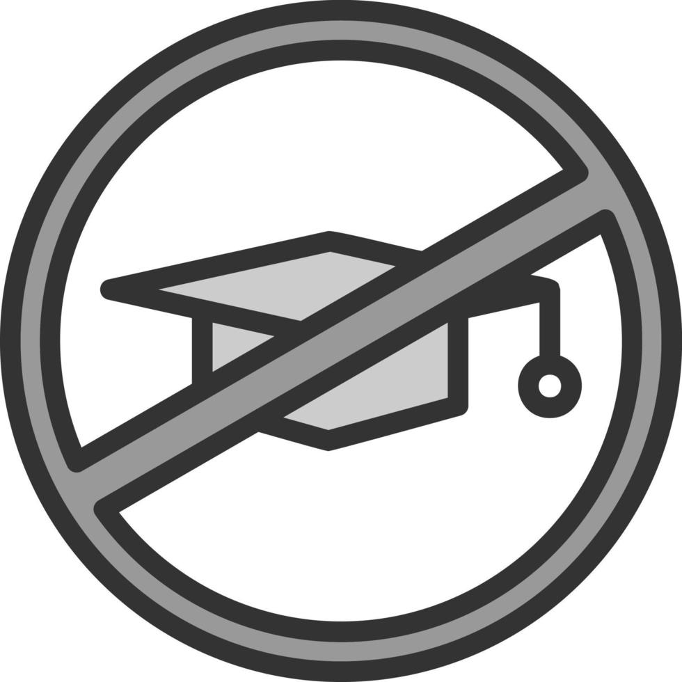 No Education Vector Icon Design
