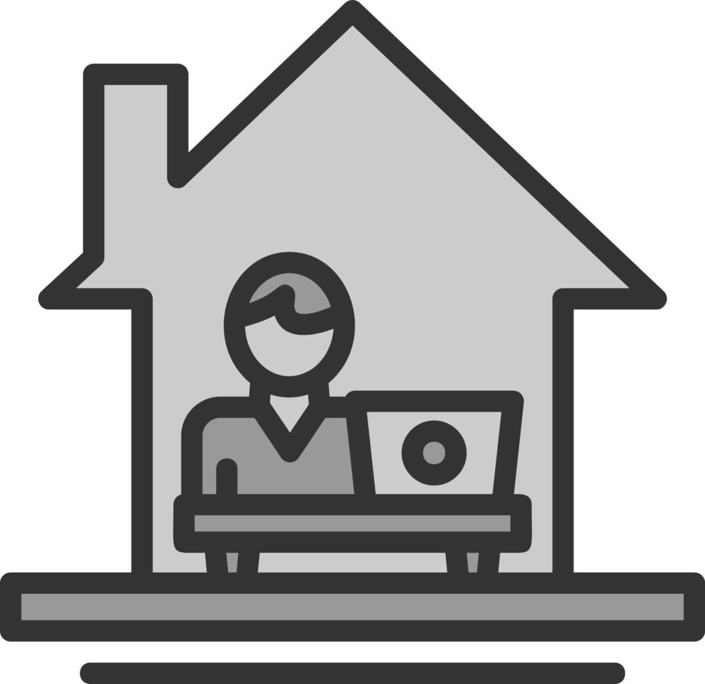 Work From Home Vector Icon Design