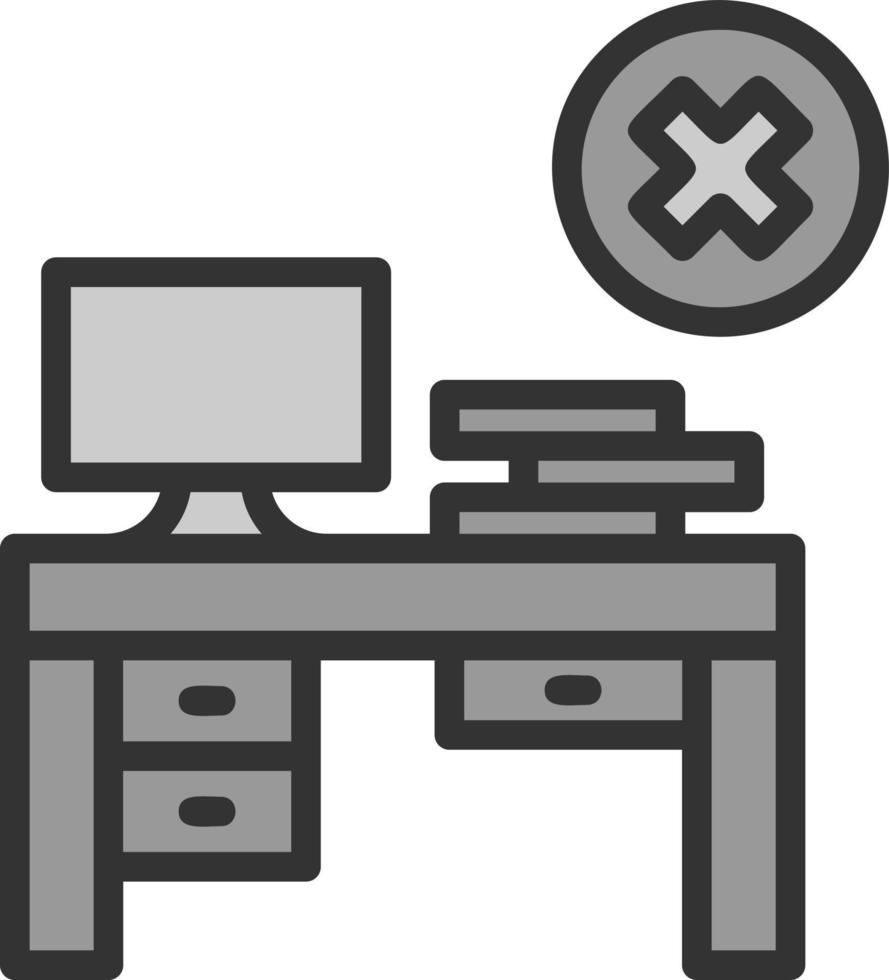 No Work Vector Icon Design