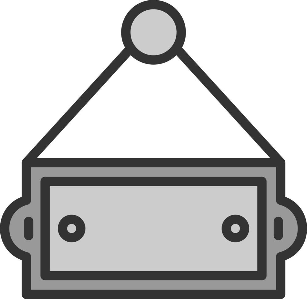 Name Plate Vector Icon Design