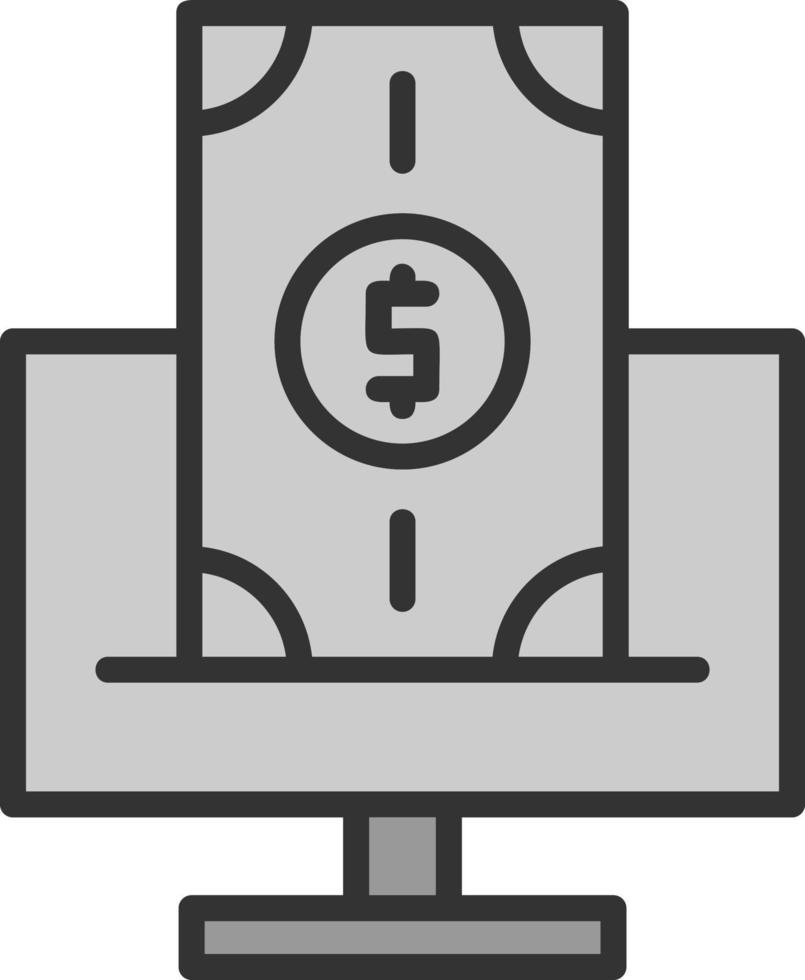 diseño de icono de vector de pago en línea