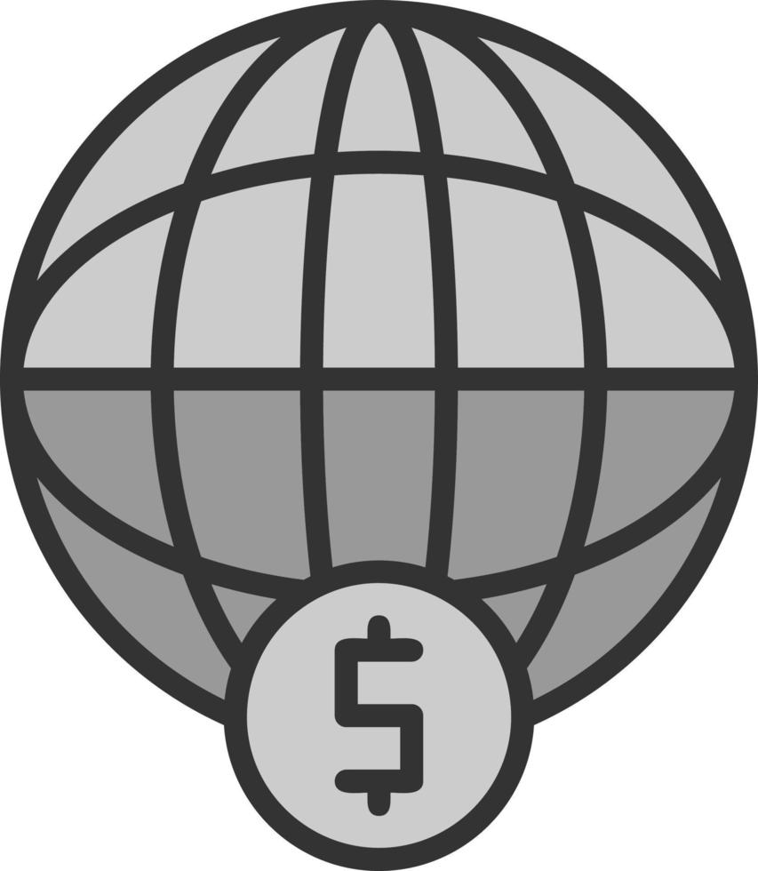 diseño de icono de vector financiero mundial