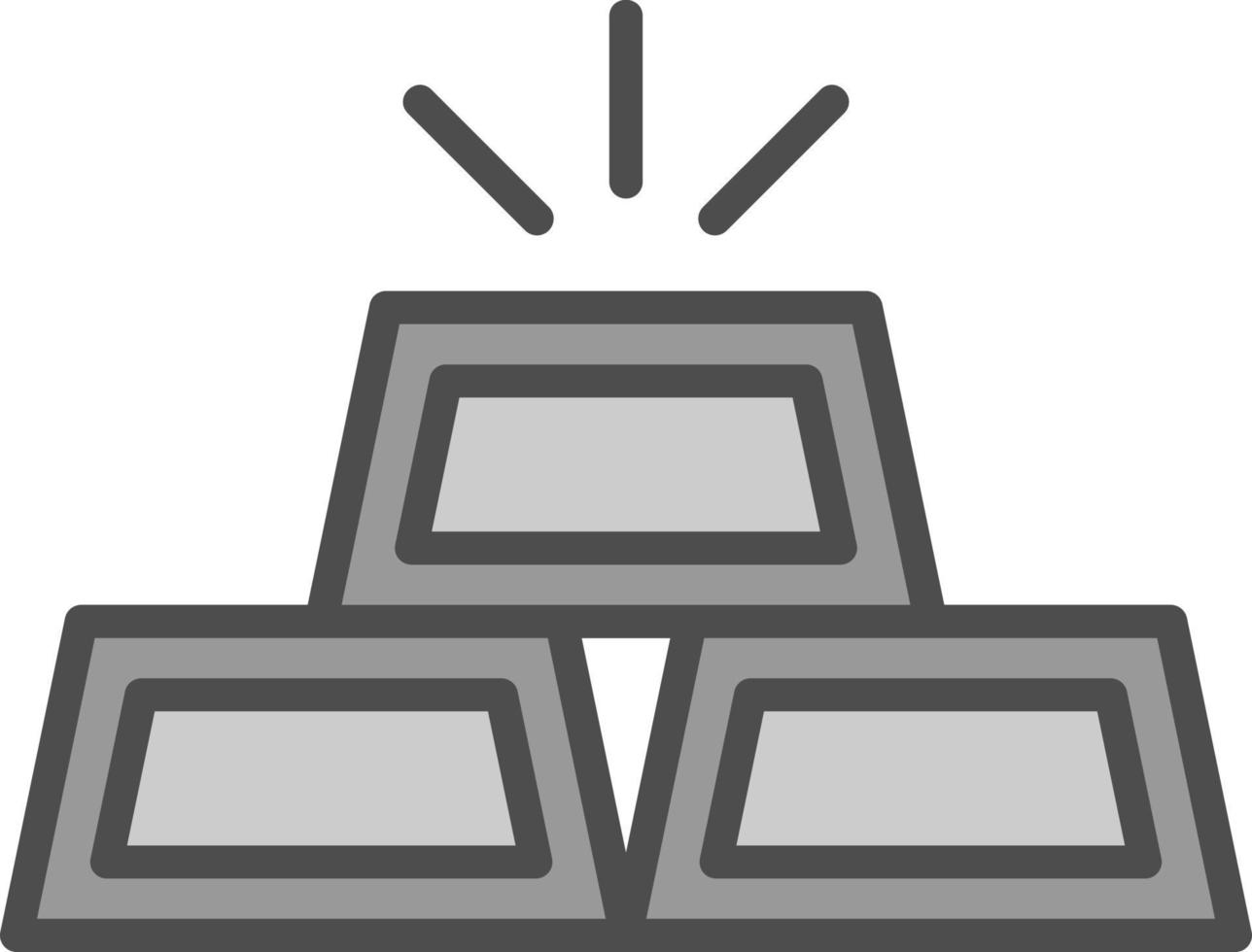 Gold Ingots Vector Icon Design
