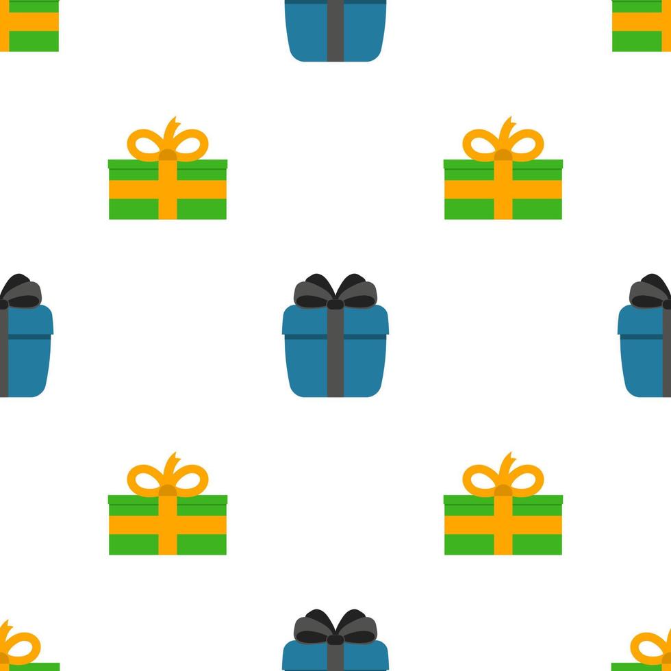 Seamless pattern with gift boxes. Vector illustration.