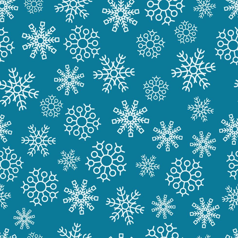 fondo transparente de los copos de nieve. elementos de decoración de navidad y año nuevo. ilustración vectorial vector